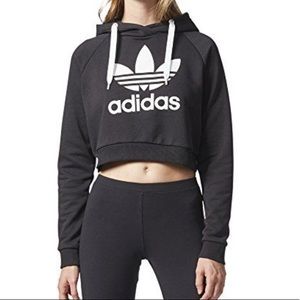 Adidas cropped sweatshirt/hoodie